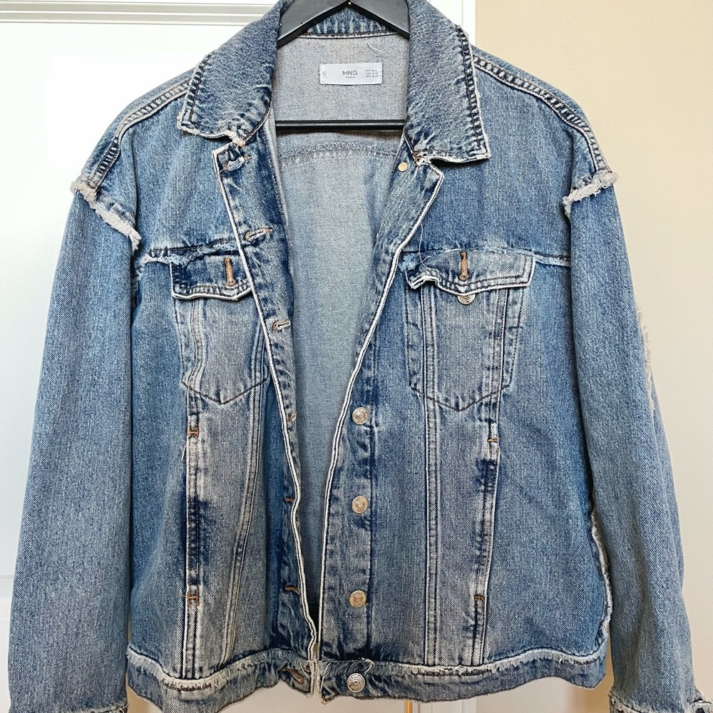 mango oversized denim jacket M/L